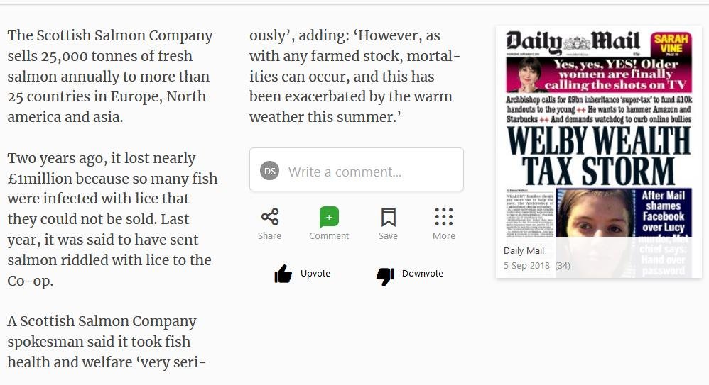 Daily Mail Suffering Salmon 5 September 2018 #5