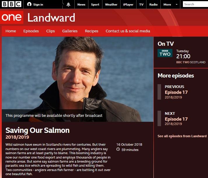 BBC Landward 16 October 2018 iplayer page