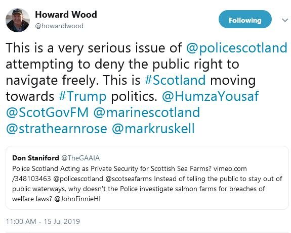 Police Scotland Howard Tweet