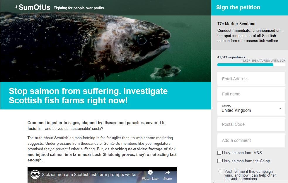 SumOfUs Petition 41 000