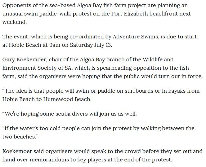 Swim against fish farm #3 Swim against fish farm #3