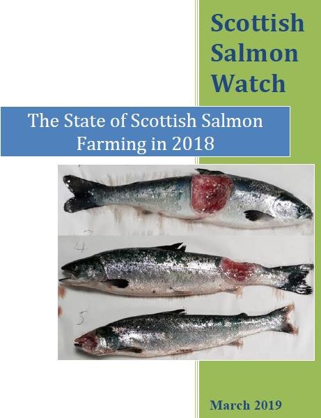 Report State of Scottish Salmon Farming in 2018 front cover