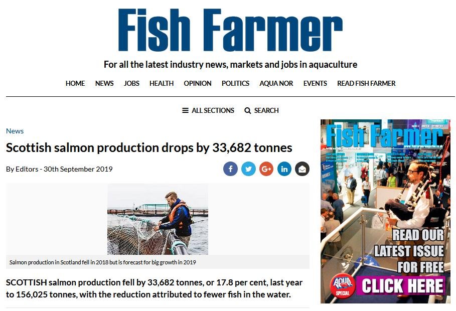 2019 Fish Farm Survey # Fish Farmer news