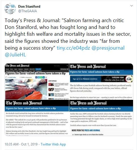 P&J 1 October 2019 # Tweet