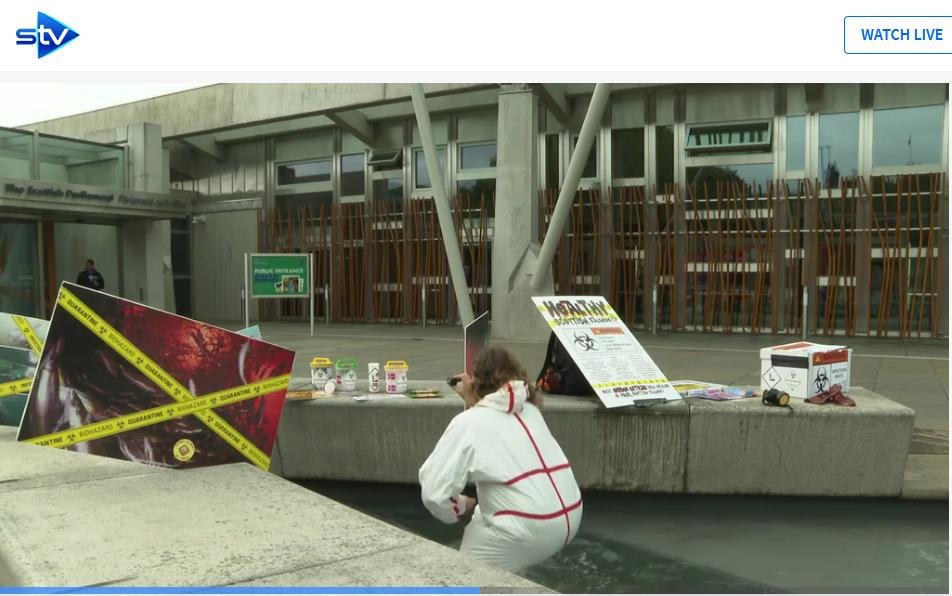 STV News 22 July 2019 # 3 Don with posters