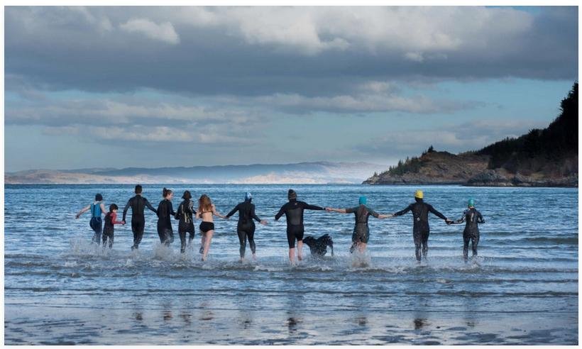 Swim against fish farm photo #4 Swim against fish farm photo #4