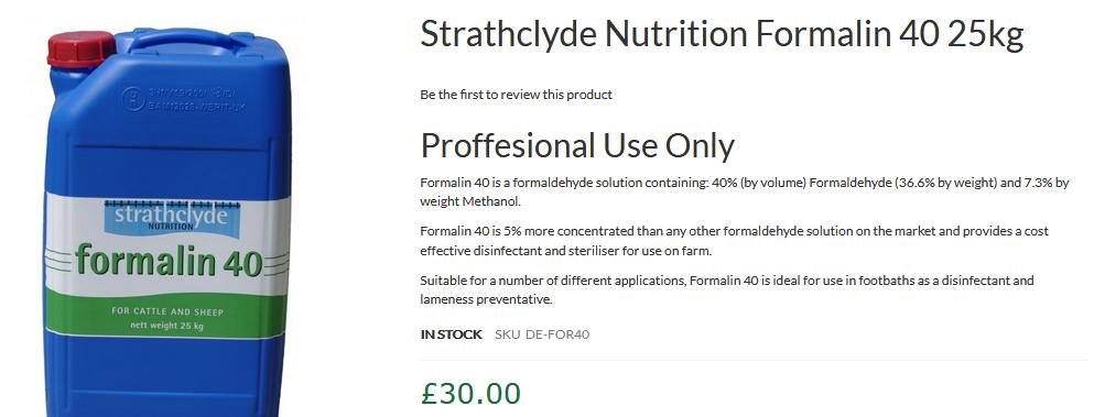 Kames Formalin 40 close up #2