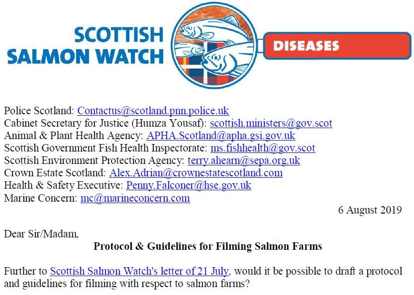 Letter to Police re protests 6 August 2019 #1