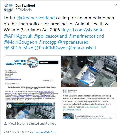 Thermolicer blog #17 Tweet re letter