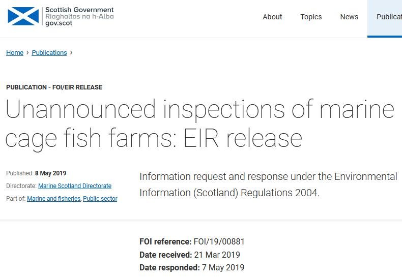 FOI reply May 2019