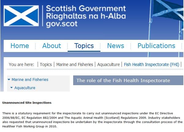 SG Unannounced inspections