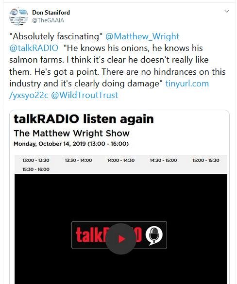Talk Radio Matthew Wright 14 October 2019 Tweet
