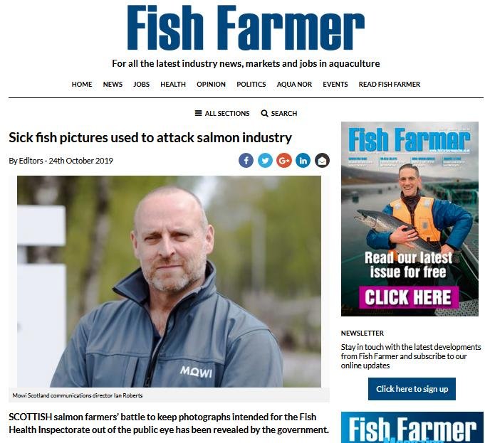 Fish Farmer sick pictures 24 October 2019 Fish Farmer sick pictures 24 October 2019