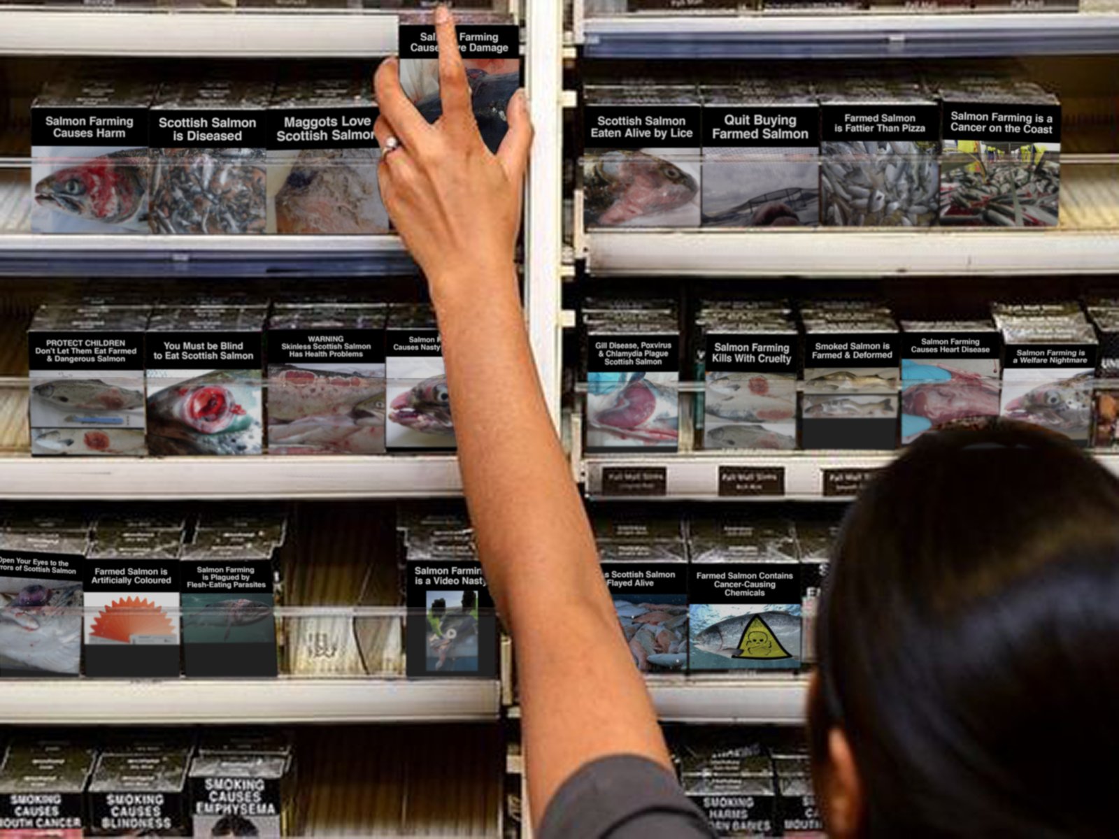 Gallery #3 reaching to grab pack