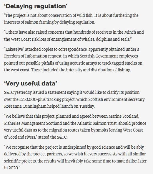 Smolt Tracking FFE 10 Jan 2020 #3