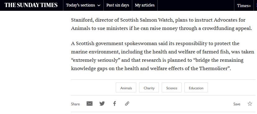 Sunday Times Scientist hits out RSPCA 2 Feb 2020 #5