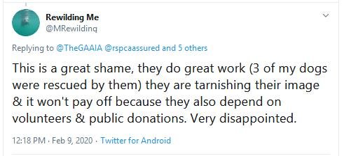 RSCPA Tweet #14 Rewilding Me