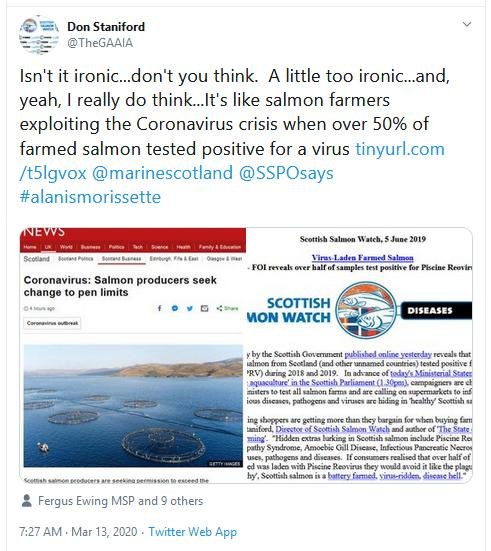 PRV Virus Laden Tweet 13 March 2020