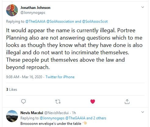 Tweet 16 March 2020 on ASA Jonathan Johnson