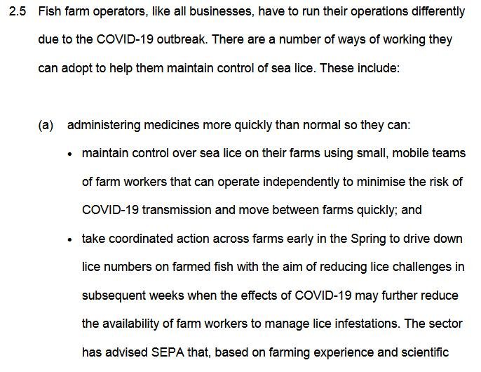 Covid chemicals SEPA #5 Temp position statement 7 April 2020