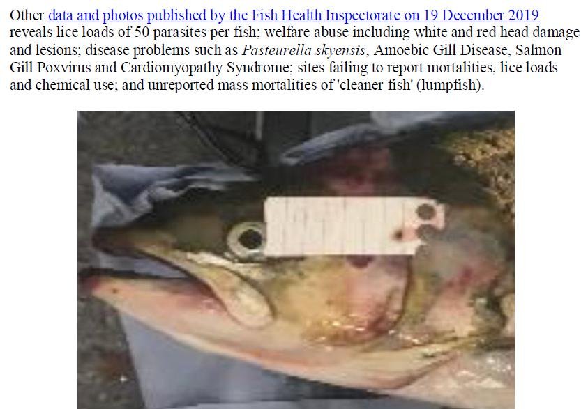 PR The Case Against Scottish Salmon 6 Jan 2020 #5 PR The Case Against Scottish Salmon 6 Jan 2020 #5