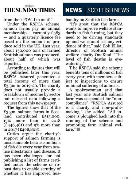 Sunday Times 9 Feb 2020 RSPCA newspaper version #2