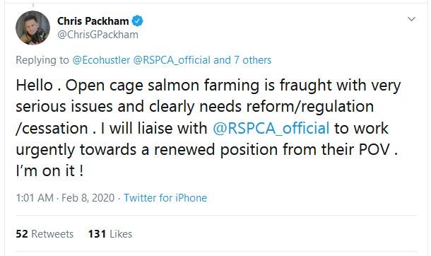 RSCPA Tweet #2 Packham 8 Feb