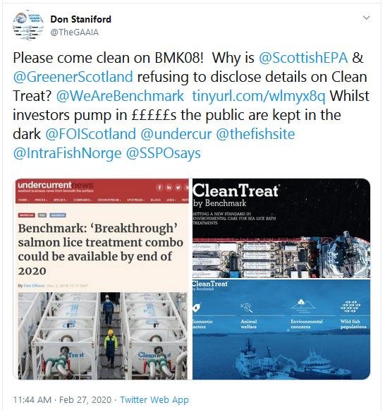 Clean Treat blog Tweet 27 Feb 2020