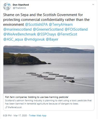 PR Ectosan BMK08 17 March 2020 Tweet #6 shame on sepa