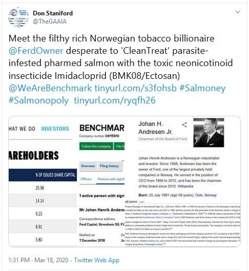 Benchmark Tweet 18 March 2020 Tweet