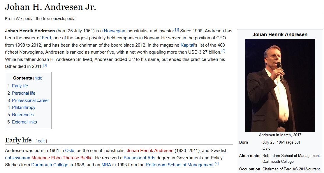 Johan Andresen wikipedia #1