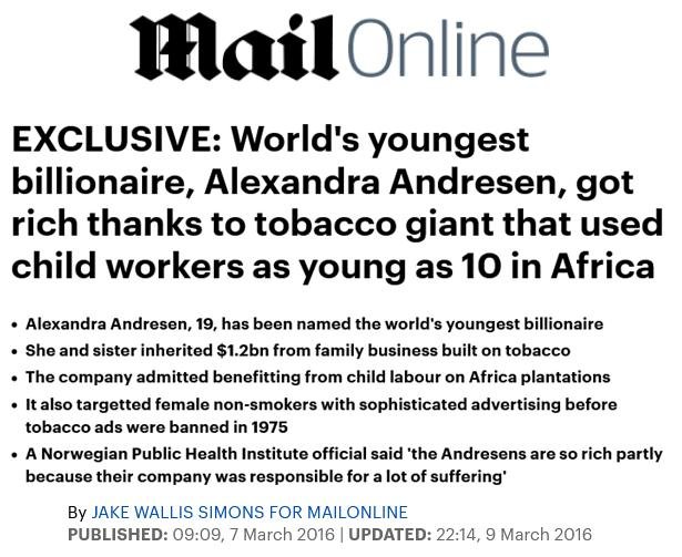 Johan Andresen Daily Mail