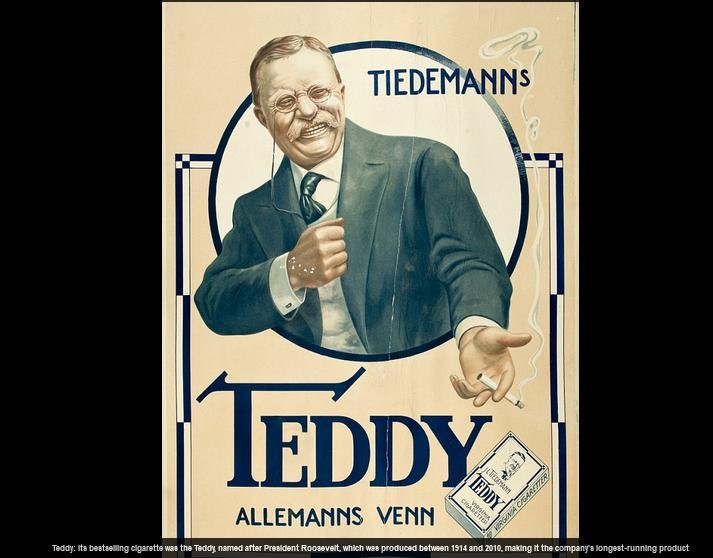 Johan Andresen smoking ad teddy