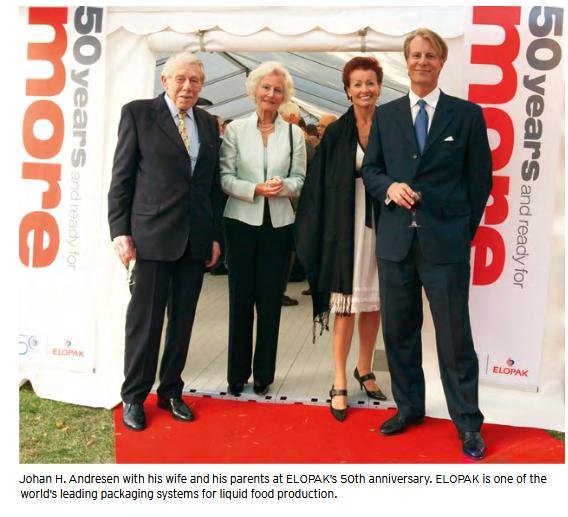 Johan Andresen with wife and parents