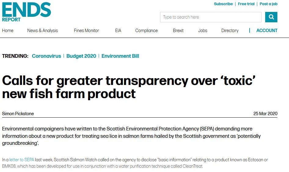 ENDS Report on Transparency over Imidacloprid 25 March 2020