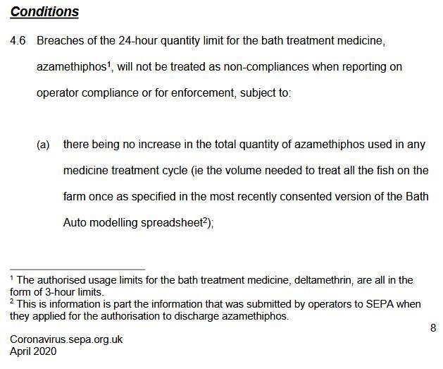 Covid chemicals SEPA #11 Temp position statement 7 April 2020