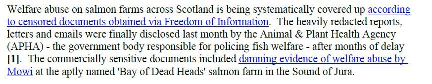 PR Censored Welfare Abuse on Salmon Farms 23 April 2020 #2