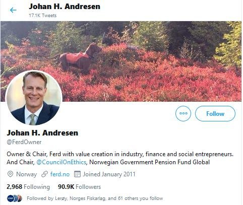 Benchmark Tweet 18 March 2020 Twitter account