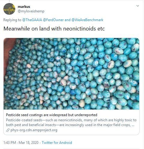 Benchmark Tweet 18 March 2020 Tweet reply re niconics