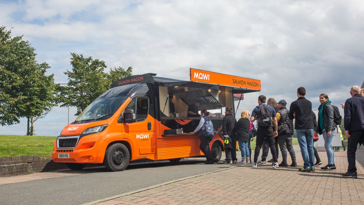 Mowi salmon wagon Mowi salmon wagon