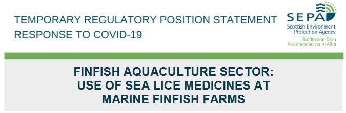 Covid chemicals SEPA #3 Temp position statement 7 April 2020