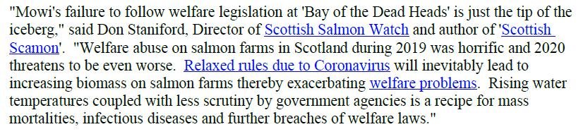 PR Censored Welfare Abuse on Salmon Farms 23 April 2020 #11