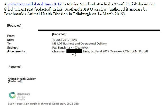 PR Imidacloprid trial in Loch Ailort by Mowi 20 May 2020 #24