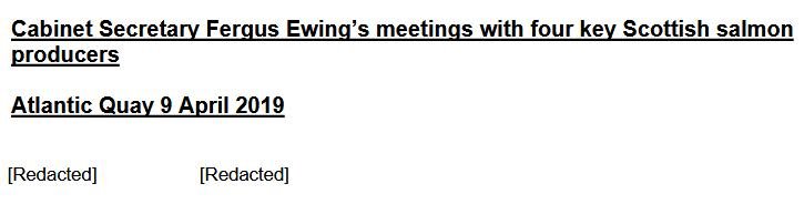CleanTreat FOI Disclosures by the Scottish Government Dec 2019 #4 SSPO meeting with Fergus April 2019