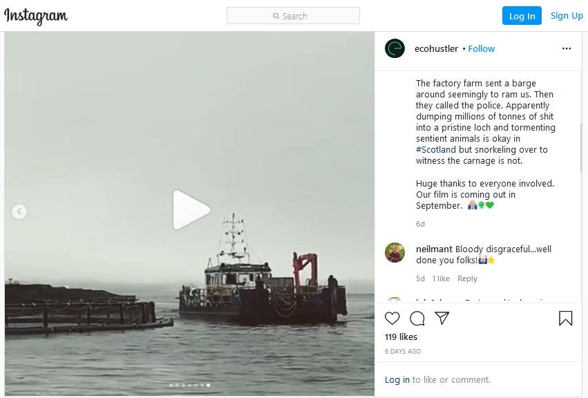 Instagram Matt on Loch Creran July 2020 Video #2