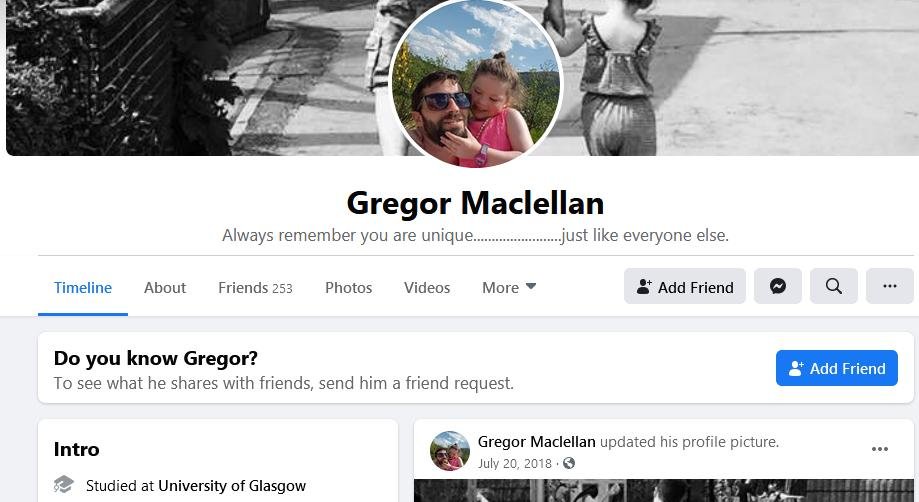 Gregor Facebook #1