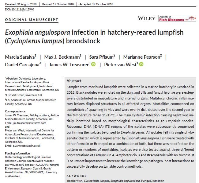 Innes Weir email 30 June 2020 #3 Daniel Carcajona lumpfish paper