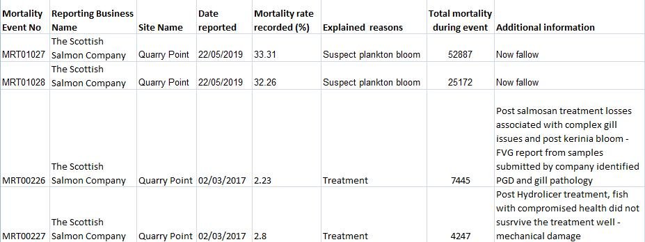 Quarry Point morts #1