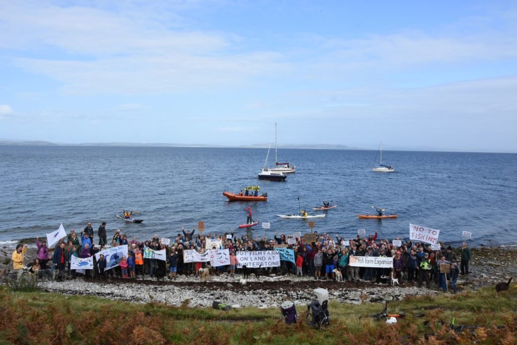 Arran protest