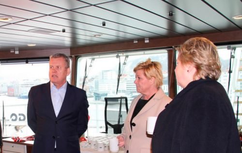 Mogster with Norwegian Prime Minister